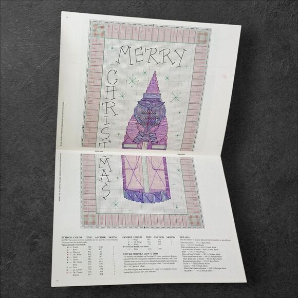 Vintage Homespun Holiday Cross Stitch Pattern Book Susan Fouts Dimensions - Picture 3 of 3